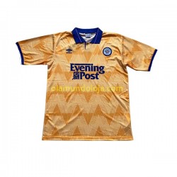 Camisola Leeds United Retro Homem Equipamento Segundo 1991-1992 Manga Curta
